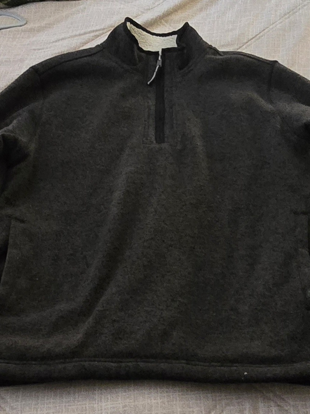 Orvis Men's Dark Charcoal Quarter-Zip Pullover